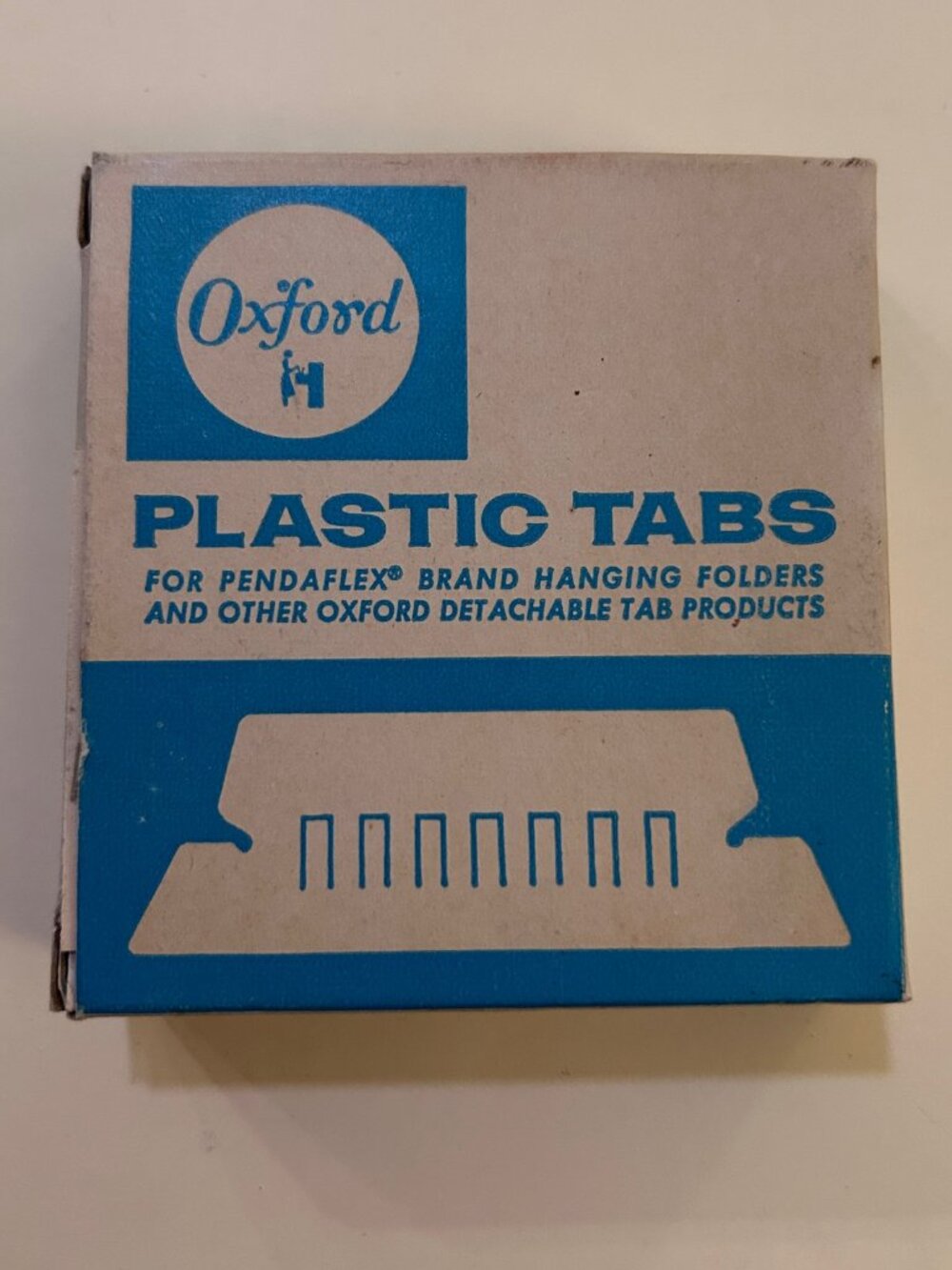 Vintage Box of Oxford Plastic Tabs for Files